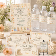 Tiny Shoes to Fill Floral Baby Shower Collection