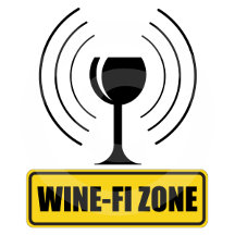 Wine-Fi Zone WiFi Waves Road Sign