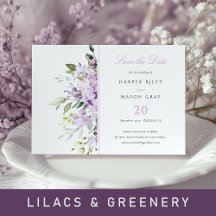 Lilacs & Greenery Wedding Stationery