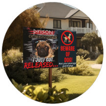 Funny Beware of Dog Signs & Gifts