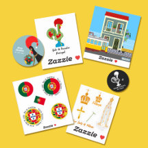 Portuguese symbols and culture in stickers