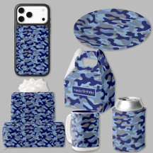 Blue Camouflage Party