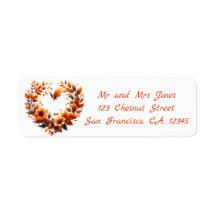 Four Seasons Floral Wreaths - Address Labels