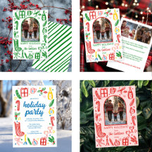 Christmas Holiday Doodle Sketch Arch Photos CUSTOM