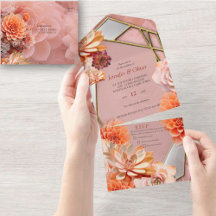 Apricot Crush Colour with Succulents 