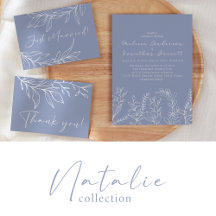 Natalie • Elegant Fun Periwinkle Wedding Suite