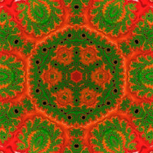 Orange and Green Kaleidoscope