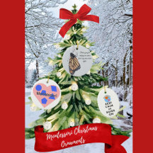 Montessori Christmas Ornament Collection 