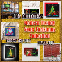 Modern Trendy Neon Christmas Collection