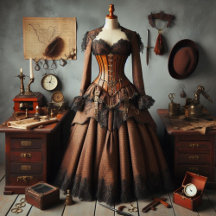 Victorian Steampunk Detective Dress