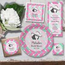 DERBY  BRIDAL SHOWER DIAGONAL STRIPES COLLECTION