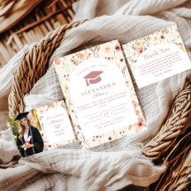 Soft Botanical Chic Graduation