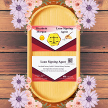 Loan Signing Agent Business Cards   Notary Signing