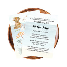 Watercolor Beach Bachelorette Party Collection