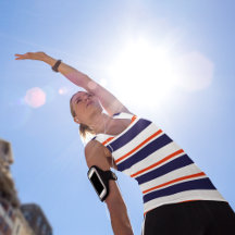 Red With Blue Stripes