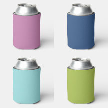 Can Cooler Sleeves With Solid Color Designs 