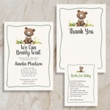Boho Woodland Cute Animals Baby Shower