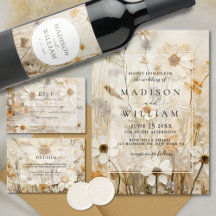 Rustic Boho Floral Wildflower Wedding 