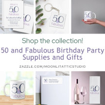 50 and Fabulous Birthday Party Supplies and Gifts