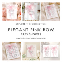 PInk Bow Baby Shower