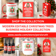 modern Editable Christmas Trees Business Holiday
