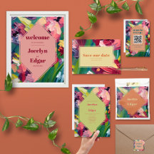 Deco Groovy Oil Painting Inspired Wedding