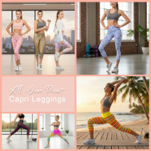 All-Over Print Capri Leggings Collection