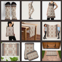 Floral Oriental Ethnic Pattern