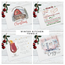 Christmas Winter Kitchen Towels