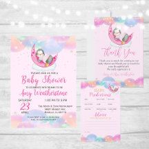 Baby Shower Cute Baby Penguin