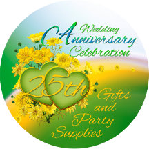 25th Wedding Anniversary Sunshine Daisies