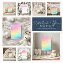 Little Piece of Heaven Baby Shower Rainbow