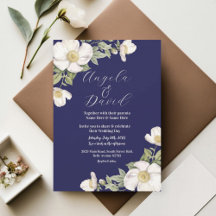 Navy & Cream Floral Collection