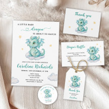 Cute Dragon Baby Shower