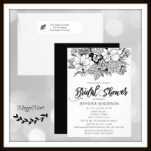 Black and White Bridal Shower