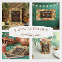 Tiki Time Tropical Kid's Birthday Collection