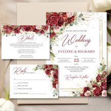 Burgundy deep red marsala and blush roses 165