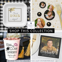 Graduation Party Tableware and Table Decor