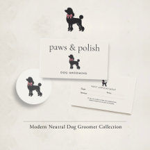 Modern Neutral Dog Groomer