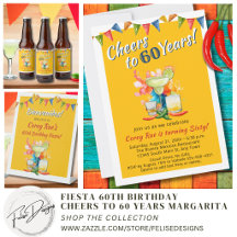 Mexican Fiesta 60th Birthday Cheers to 60 Years