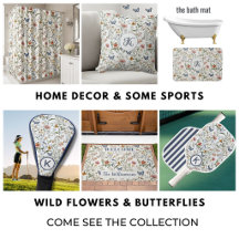 BUTTERFLIES AND WILD FLOWERS FOR HOME & SPORTS