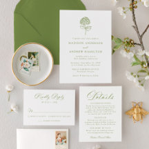 Classic Olive Green Hydrangea Wedding Collection
