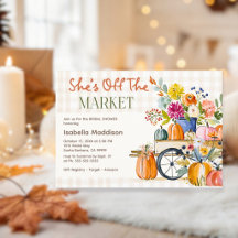 Fall Watercolor Pumpkins Florals Cottagecore