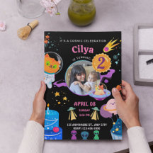 Cute and Magical birthday invitation