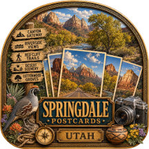 Springdale Utah Postcards/Gifts