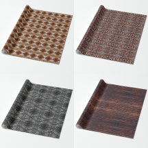 Wrapping Paper Rolls With Mountain Cabin Themes