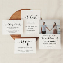 Elegant black and white wedding