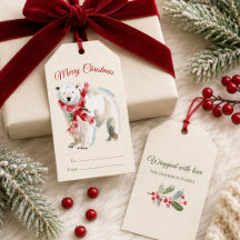 Wrapped with Love | Watercolor Christmas Gift Tags