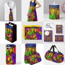 Acrylic Neon Colors Paint Splatter Splash Abstract