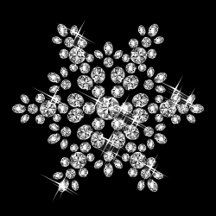 Diamond Snowflakes Gift Wrap